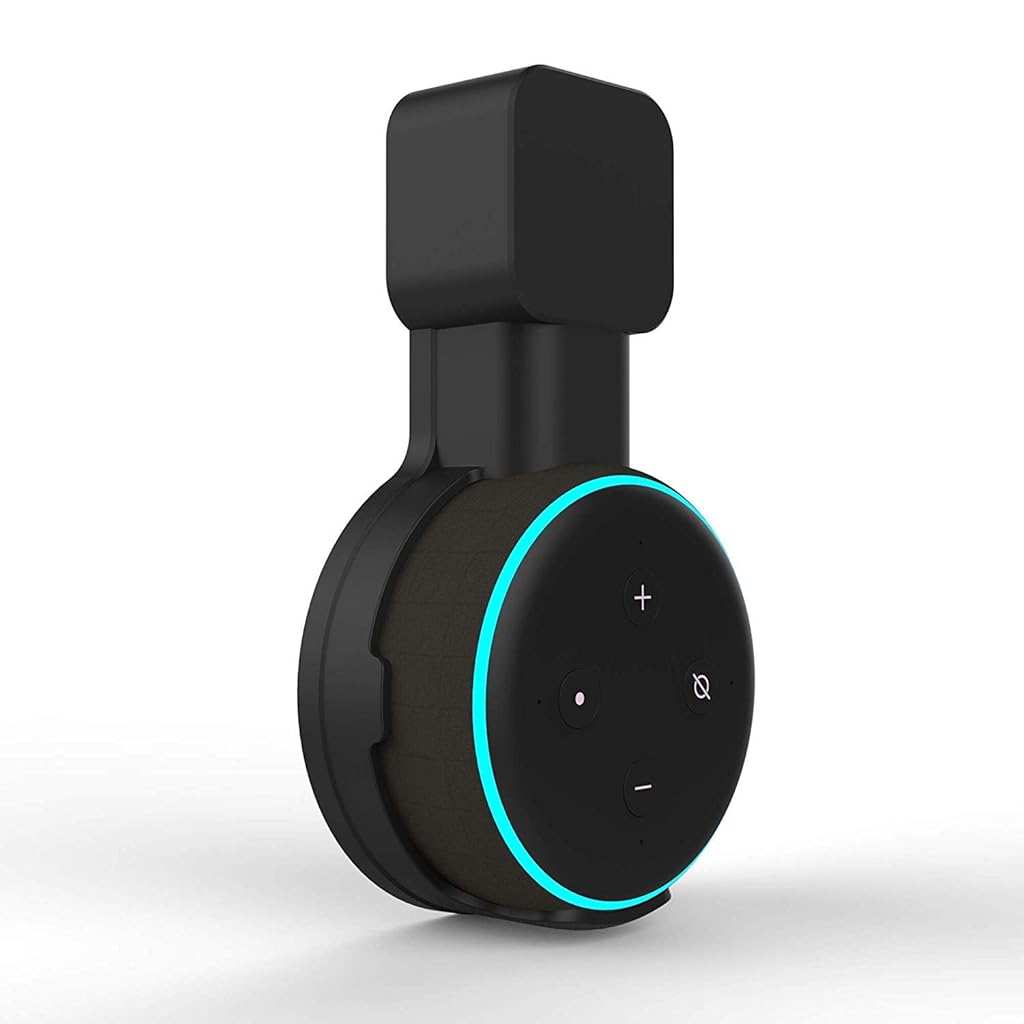 ZORBES Wall Adapter Holder for Alexa Echo Dot 3rd Generation,A Space-Saving Solution with Cord Management for Your Smart Home Speakers, Alexa Echo Dot Accessories ( Holder Only, Black) ZORBES Wall Adapter Holder for Alexa Echo Dot 3rd Generation,A Space-Saving Solution with Cord Management for Your Smart Home Speakers, Alexa Echo Dot Accessories ( Holder Only, Black)